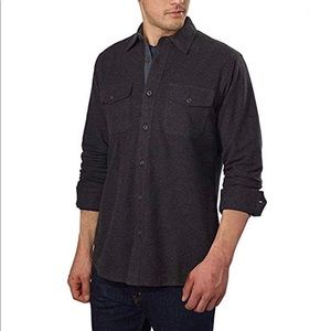Grizzly mountain mens flannel chamois shirt Grey L